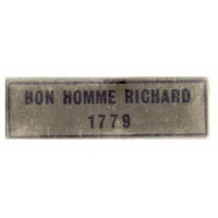 AEROPICCOLA - TARGHETTA CON SCRITTA "Bon Homme Richard 1779"