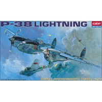 ACADEMY - P-38 LIGHTNING / P-38J - P-38L - DROOPSNOOT - F-5E 1:48                                                              .