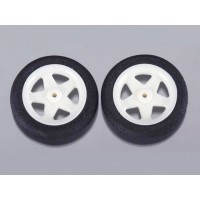 DUBRO - Micro Sport Wheels 1.45" (2pcs.) - COPPIA MICRO RUOTE IN SPUGNA  - Diametro: 37mm - Spessore: 8mm - Foro Asse: 2mm (2Pz)