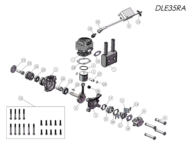 DLE35-exploded-view