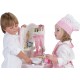 De Cuevas TOYS - CUCINA IN LEGNO SERIE MARIA CON CAPPELLO DA CHEF, FORNO E ACCESSORI IN PLASTICA - DIMENSIONI: CM.55X30X90