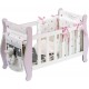 De Cuevas TOYS - LETTINO IN LEGNO REBORN CON CUSCINO, LENZUOLA E ACCESSORI - DIMENSIONI: CM.38X63X28