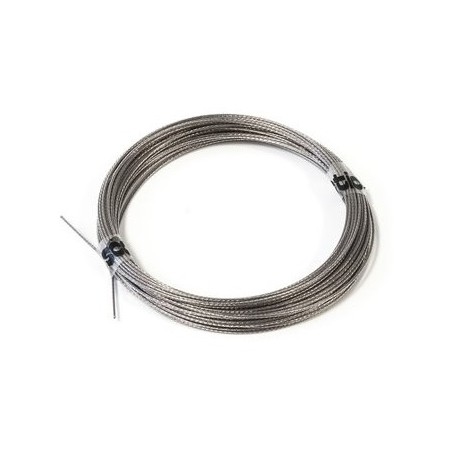 Pull-Pull Wire dia:0.75mm (nylon coated) 10mt - Cavo in acciaio ricoperto in nylon per tiranteria - d:0.75mm - Lunghezza: 10m  .