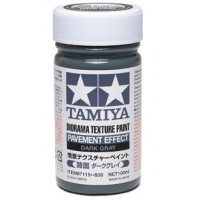 TAMIYA - FONDO PER DIORAMA ASFALTO - Diorama Texture Paint - Pavement Effect DARK GRAY 100ml