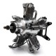 SAITO FG-73R5 RADIAL Gasoline Engine (4Tempi Benzina) CON CENTRALINA E SCARICHI FLESSIBILI