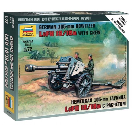 ZVEZDA - 1/72 GERMAN HOWITZER LFH-18 WWII