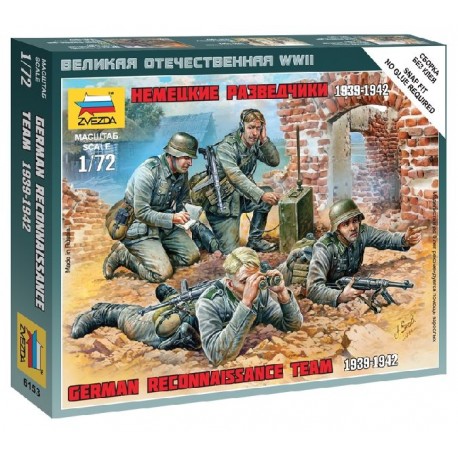 ZVEZDA - 1/72 GERMAN RECONNAISSANCE TEAM WWII