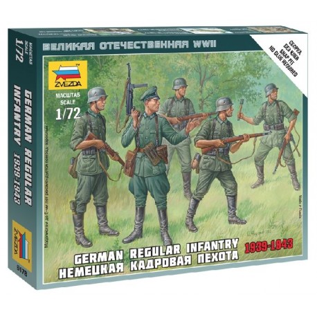 ZVEZDA - 1/72 GERMAN REGULAR INFANTRY 1939/43