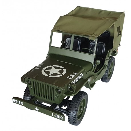 HUINA - US JEEP WILLYS MILITARE RADIOCOMANDATA SCALA 1/10