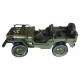 US JEEP WILLYS MB 4WD MILITARE RADIOCOMANDATA SCALA 1/10