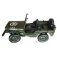 US JEEP WILLYS MB 4WD MILITARE RADIOCOMANDATA SCALA 1/10
