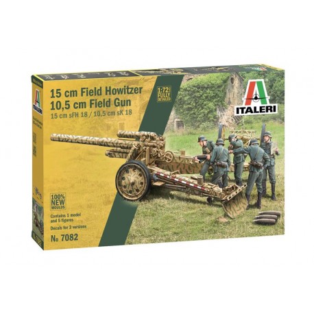 ITALERI - 1/72 15cm Field Howitzer 10,5cm Field Gun