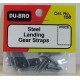 DUBRO - STEEL LANDING GEAR STRAPS 19mm (4Pcs) - Staffa blocca carrello 19mm (4pz)