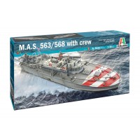 ITALERI - 1/35 M.A.S. 568 4a SERIE w/CREW M.A.S. & ACESSORIES INCLUDED                                                         .