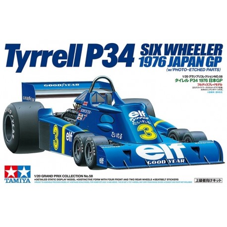 TAMIYA - AUTO 1:20 TYRRELL P34 6 ruote Japan GP +fotoin.
