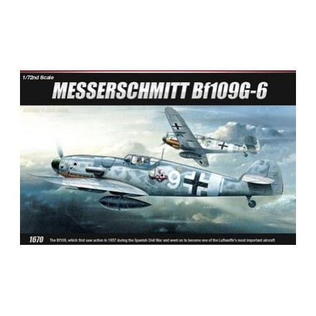 ACADEMY - BF109G-6 MESSERSCHMITT 1:72                                                                                          .