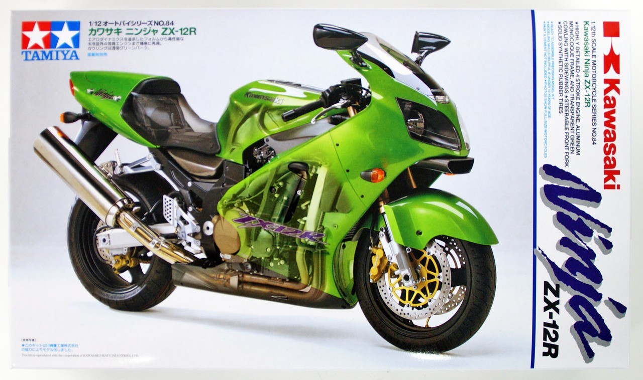 TAMIYA - MOTO KAWASAKI NINJA ZX-12R 1:12 - X3 Models TAMIYA - MOTO KAWASAKI NINJA ZX-12R 1:12 - X3 Models