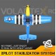 VOLANTEX RC - AEREO RC Mini Mustang P-51D BLUE 400mm CON GYRO Xpilot One Key Aerobatic Stabilization System RTF (2,4 GHz)...