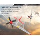 VOLANTEX RC - AEREO RC Mini Mustang P-51D RED 400mm CON GYRO Xpilot One Key Aerobatic Stabilization System RTF (2,4 GHz)...