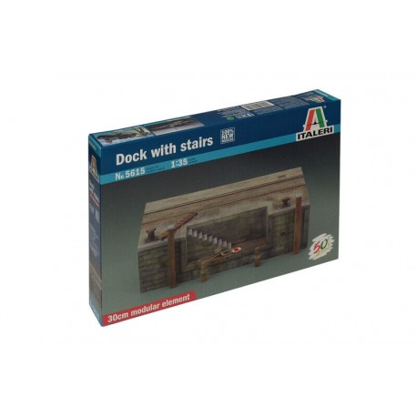 ITALERI - 1/35 DOCK WITH STAIRS - MOLO CON SCALE