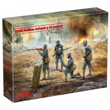 ICM - WWI Italian Infantry in armor 1:35