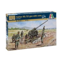 ITALERI - 1/72 ITALIAN 90/53 GUN CON FIGURINI