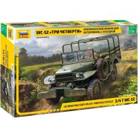 ZVEZDA - 1/35 WC - 52 US WWII military multipurpose 3/4 t vehicle