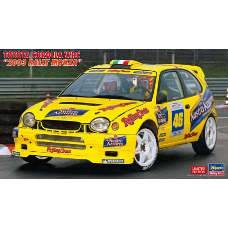 HASEGAWA - 1:24 Toyota Corolla WRC, 2003 Rally Monza                                                                           .