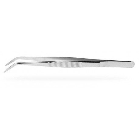 EXCEL - PINZETTE CURVE IN ACCIAIO INOX L:114mm (4,5") - Made in USA