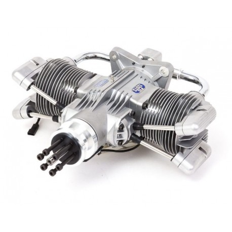 SAITO FG-120TS TWIN Gasoline Engine (4Tempi Benzina) CON CENTRALINA E SCARICHI FLESSIBILI