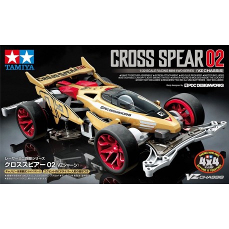 TAMIYA - MINI 4WD Cross Spear 02 Telaio VZ                                                                                     .