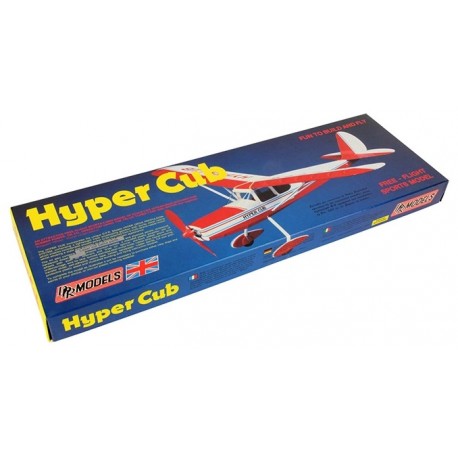Hyper Cub Free Flight Rubber-Band Powered Balsa kit                                                                            .