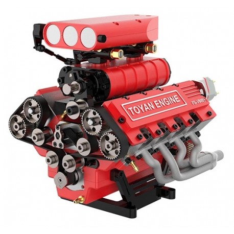 TOYAN ENGINE - FS-V800GCS 8-Cyl Methanol Engine 4-Stroke Kit