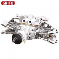 SAITO FA-182TD CON SCARICHI E ACCESSORI (Twin-Dual GlowPlug per Cylinder)