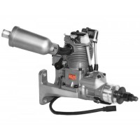 SAITO FG-21 Gasoline Engine (4Tempi Benzina) CON CENTRALINA, CASTELLO MOTORE IN ALLUMINIO E SILENZIATORE