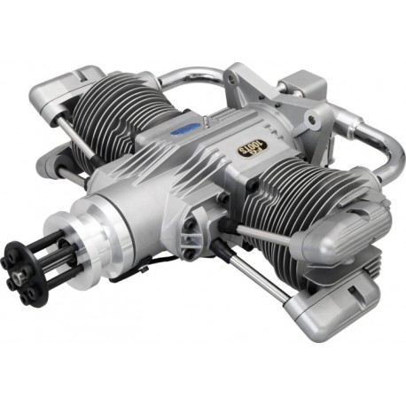 SAITO FG-100TS TWIN Gasoline Engine (4Tempi Benzina) CON CENTRALINA E SCARICHI FLESSIBILI