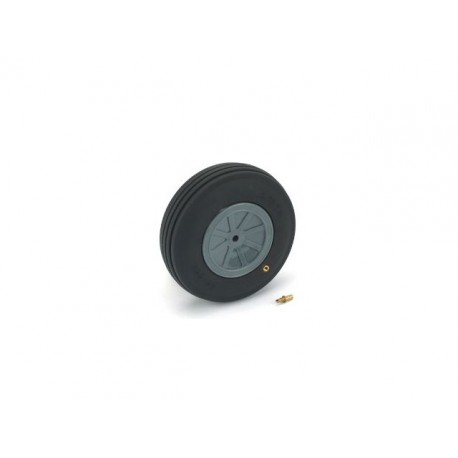 DUBRO - 4" Dia Lg Scale Treaded Wheel - RUOTA GONFIABILE CON BATTISTRADA RIGATO  - Diametro: 102mm - Spessore: 29.8mm - Foro Ass