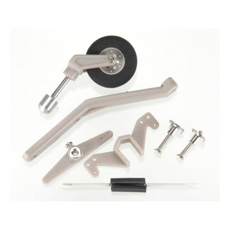 DUBRO - Semi-Scale Tail Wheel System Size 40-90 - Length: 4.875" (123.82mm) - Height: 2.75" (69.85mm) - Wheel Diameter: 1.1875" 