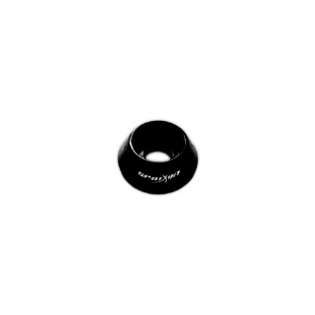 Washers - Cap Bolt M3, #4-40 (10Pcs.) - RONDELLE COPRIBULLONE BOMBATE IN ERGAL ANODIZZATE NERO - FORO M3, #4-40 (10Pz)