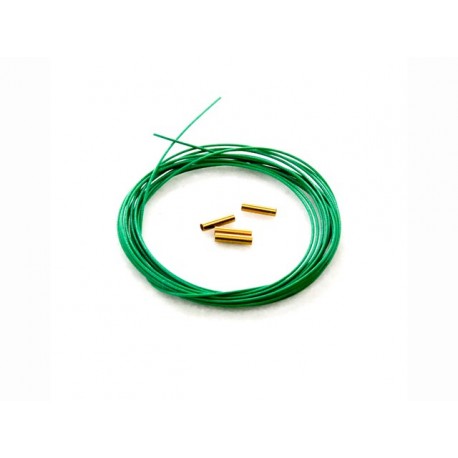 SECRAFT - Pull-Pull Wire dia: 0.8mm (green nylon coated) - Cavo in acciaio ricoperto in nylon verde per tiranteria - d: 0.8 mm -