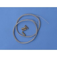 Pull-Pull Wire dia:1.0mm (nylon coated) - Cavo in acciaio ricoperto in nylon per tiranteria - d: 1.0mm - Lunghezza: 3m