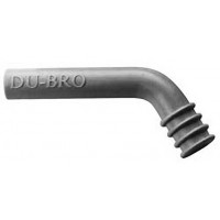 DUBRO - Exhaust Deflector .35 - .90 Engine - DEFLETTORE DI SCARICO IN SILICONE A 45Â° PER MOTORI .35-.90cu in (1Pz) Dia.int.:10m