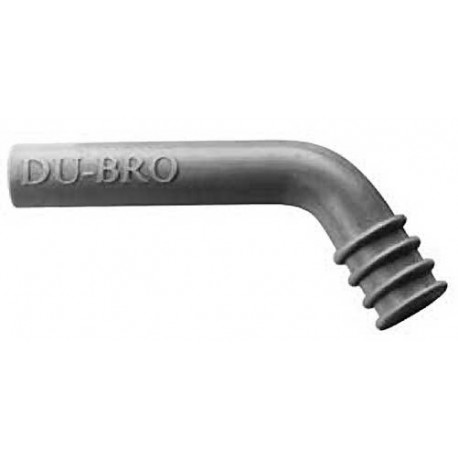 DUBRO - Exhaust Deflector .20 - .34 Engine - DEFLETTORE DI SCARICO IN SILICONE A 45Â° PER MOTORI .20-.34cu in (1Pz) Dia.int.:8mm