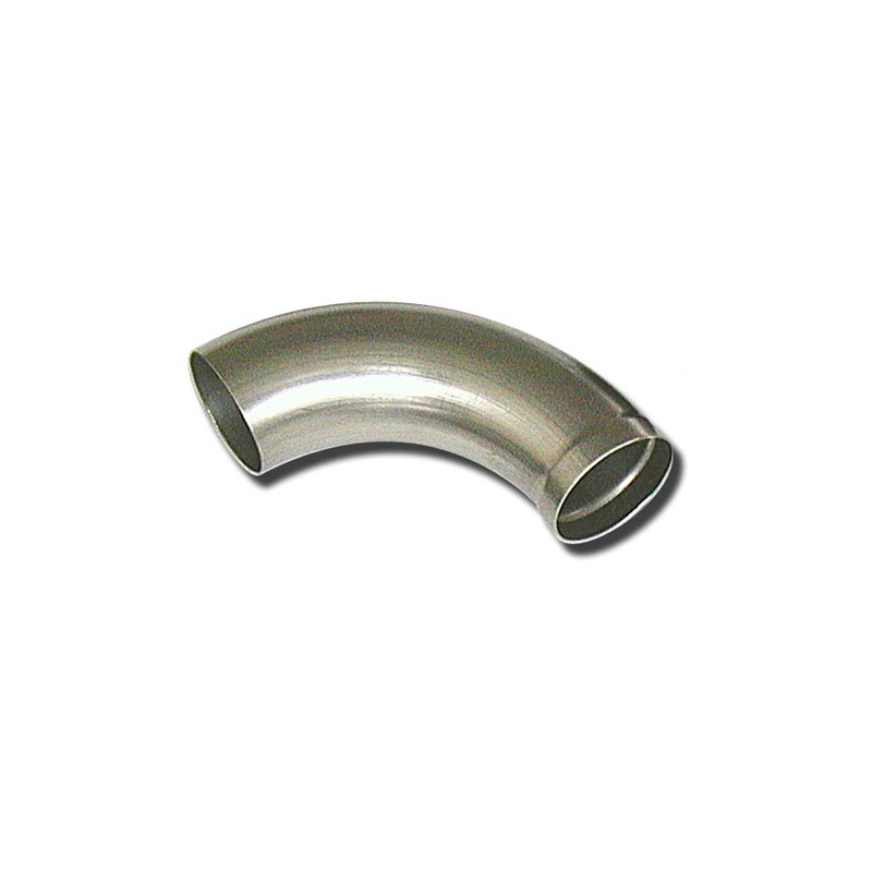 Curva A Gomito 15° Per Scarico Auto - Acciaio Inox 60 Mm Diametro - Non Espanso